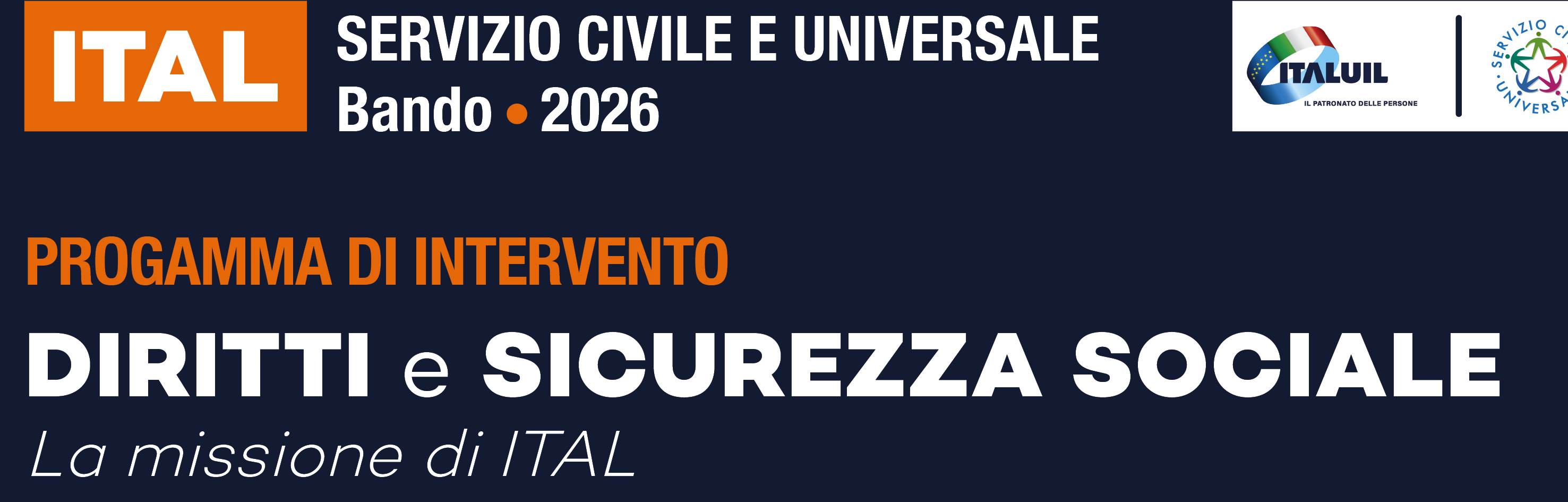 Locandina Servizio Civile ITAL 2026